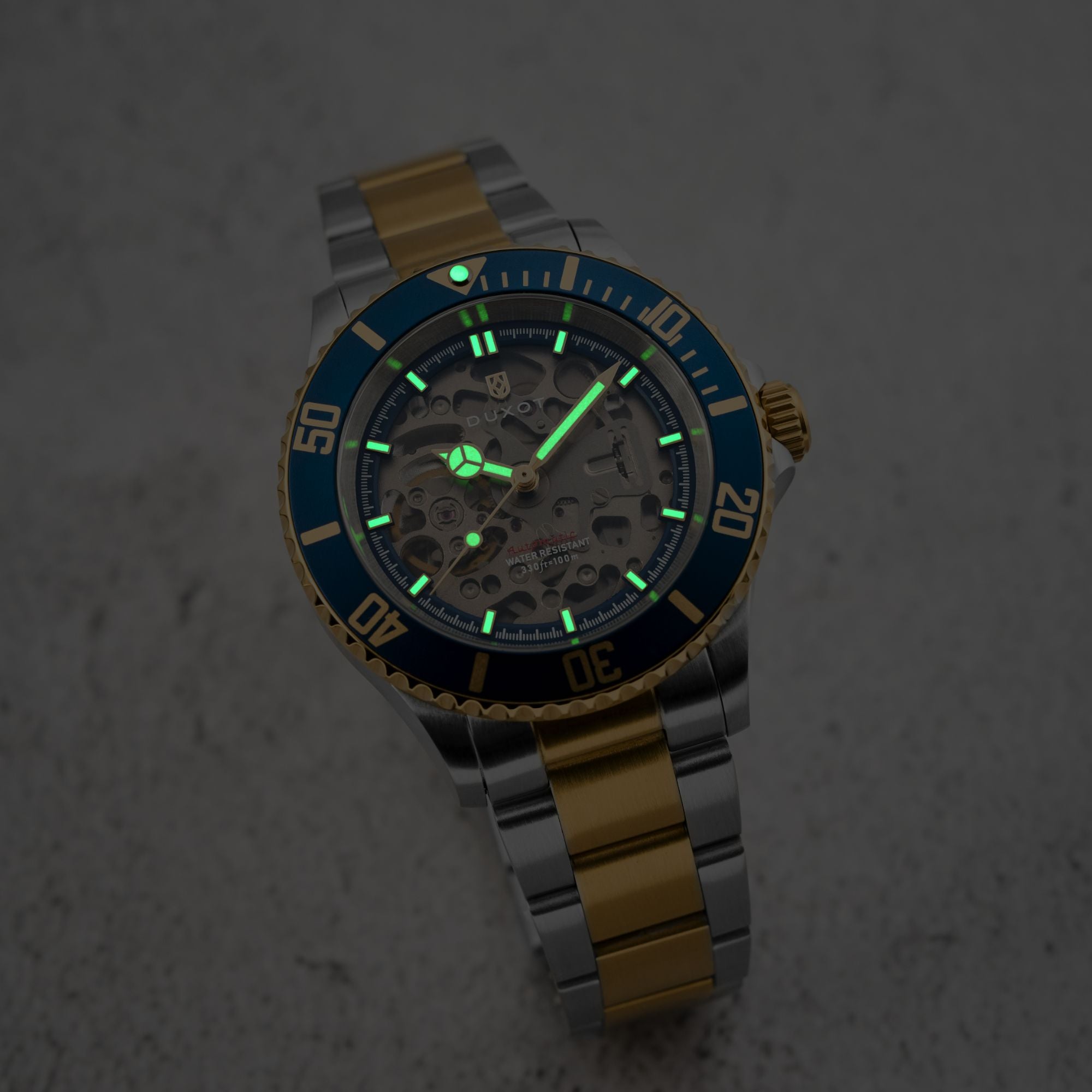 Atlantica Skeleton Diver Automatic Marine Gold