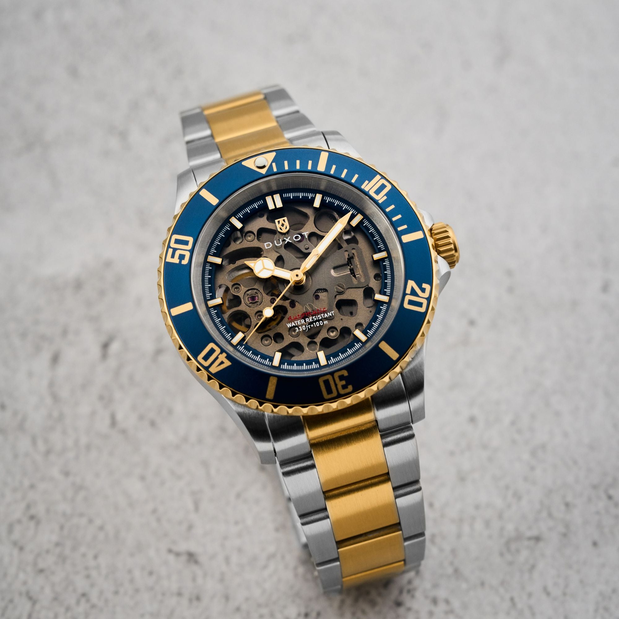 Atlantica Skeleton Diver Automatic Marine Gold