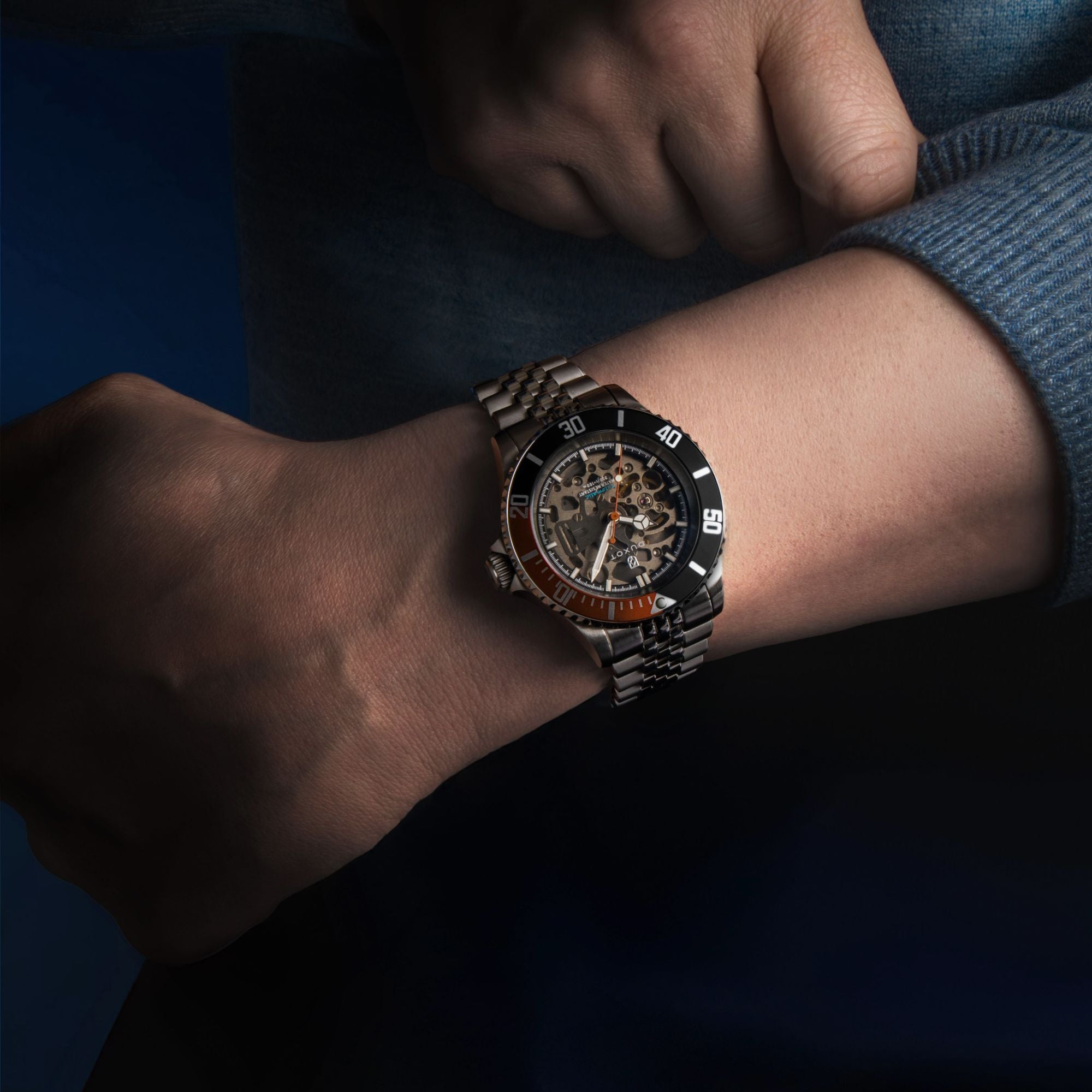 Atlantica Skeleton Automatic Orange Black