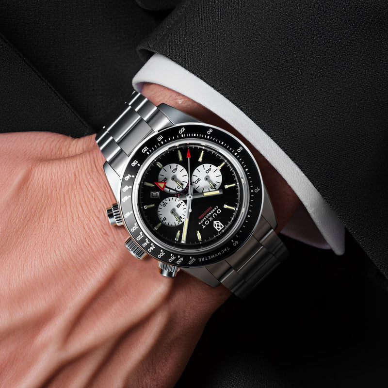 Vitesse Dual Time Chronograph Charcoal Black