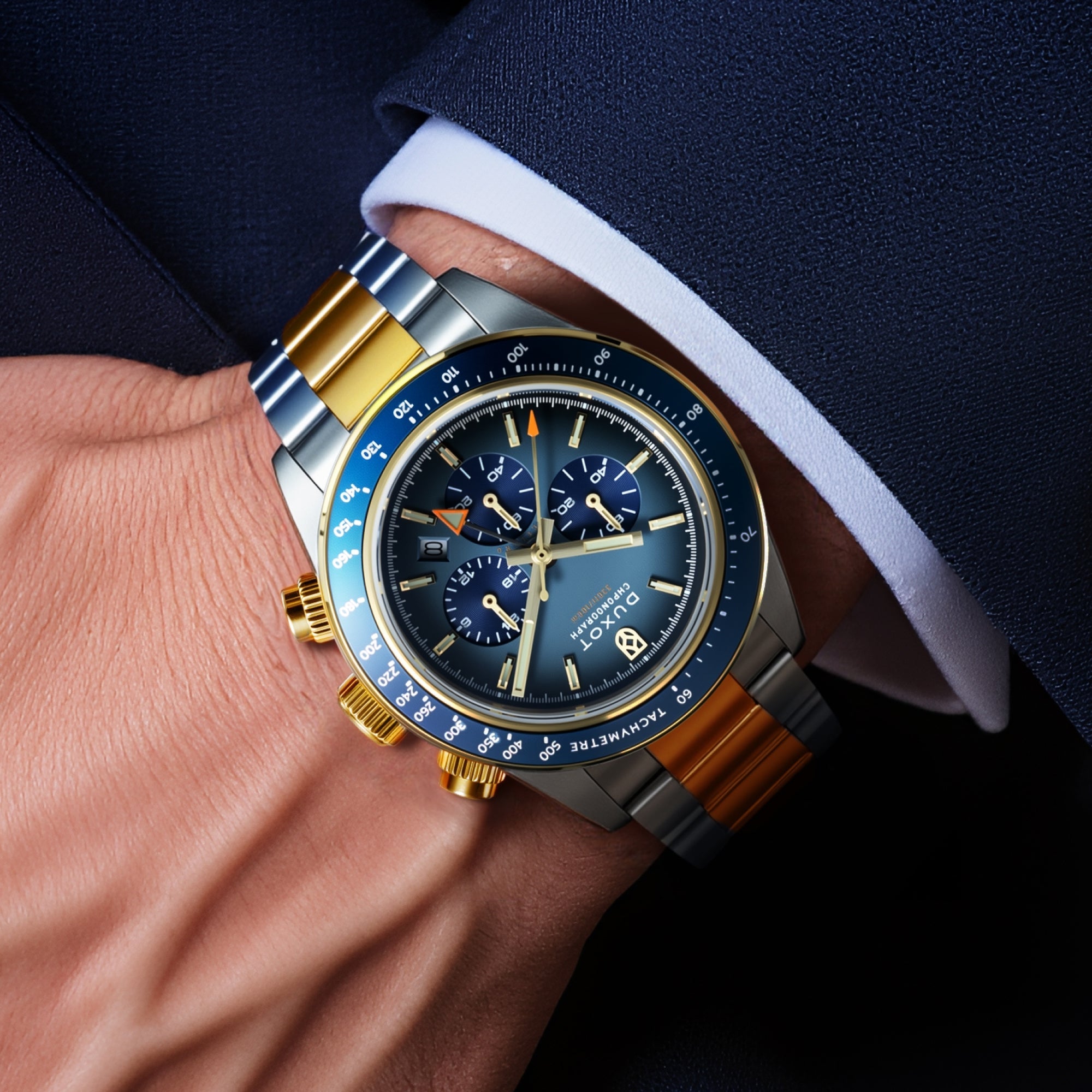 Vitesse Dual Time Chronograph Cobalt Blue