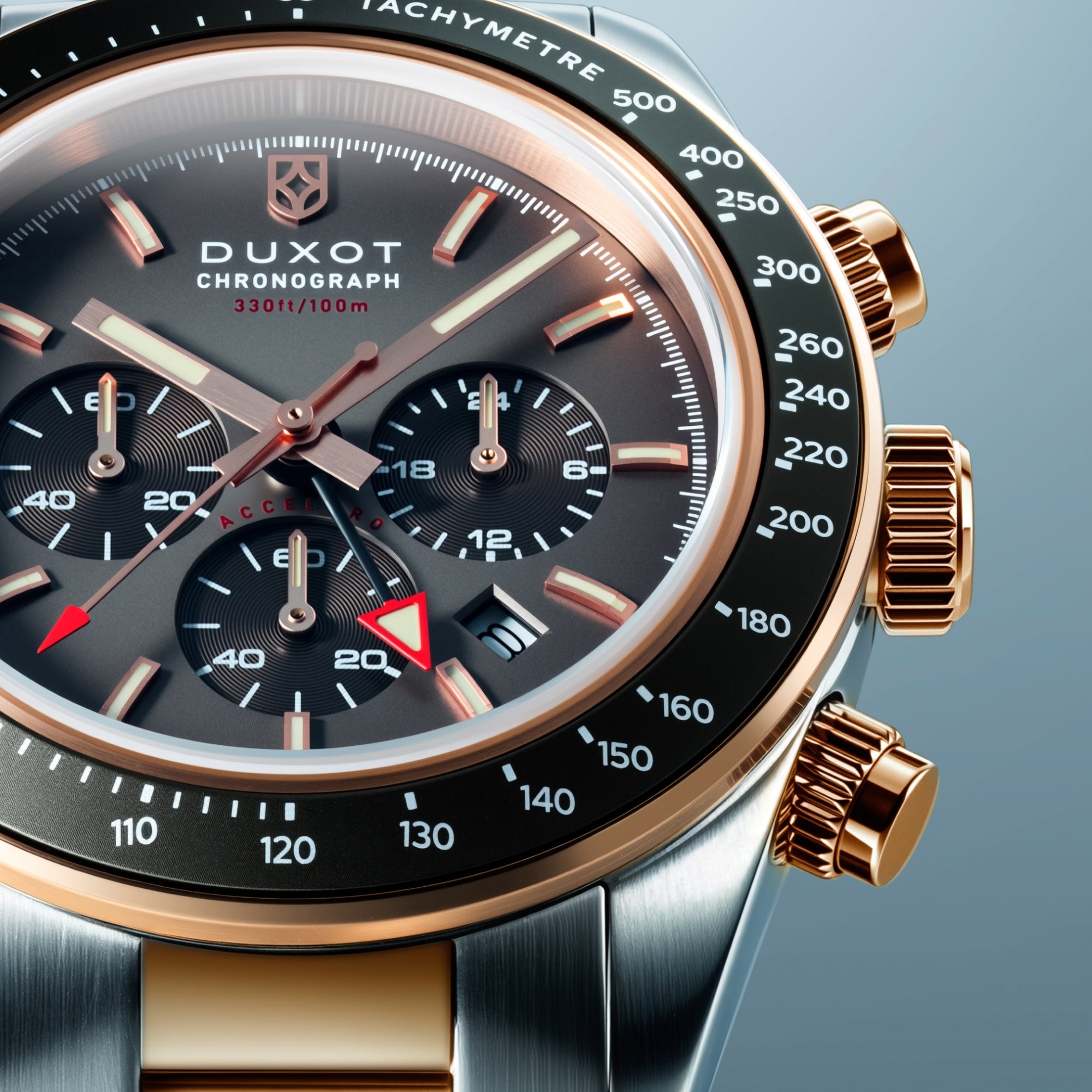 Vitesse Dual Time Chronograph Rust Brown