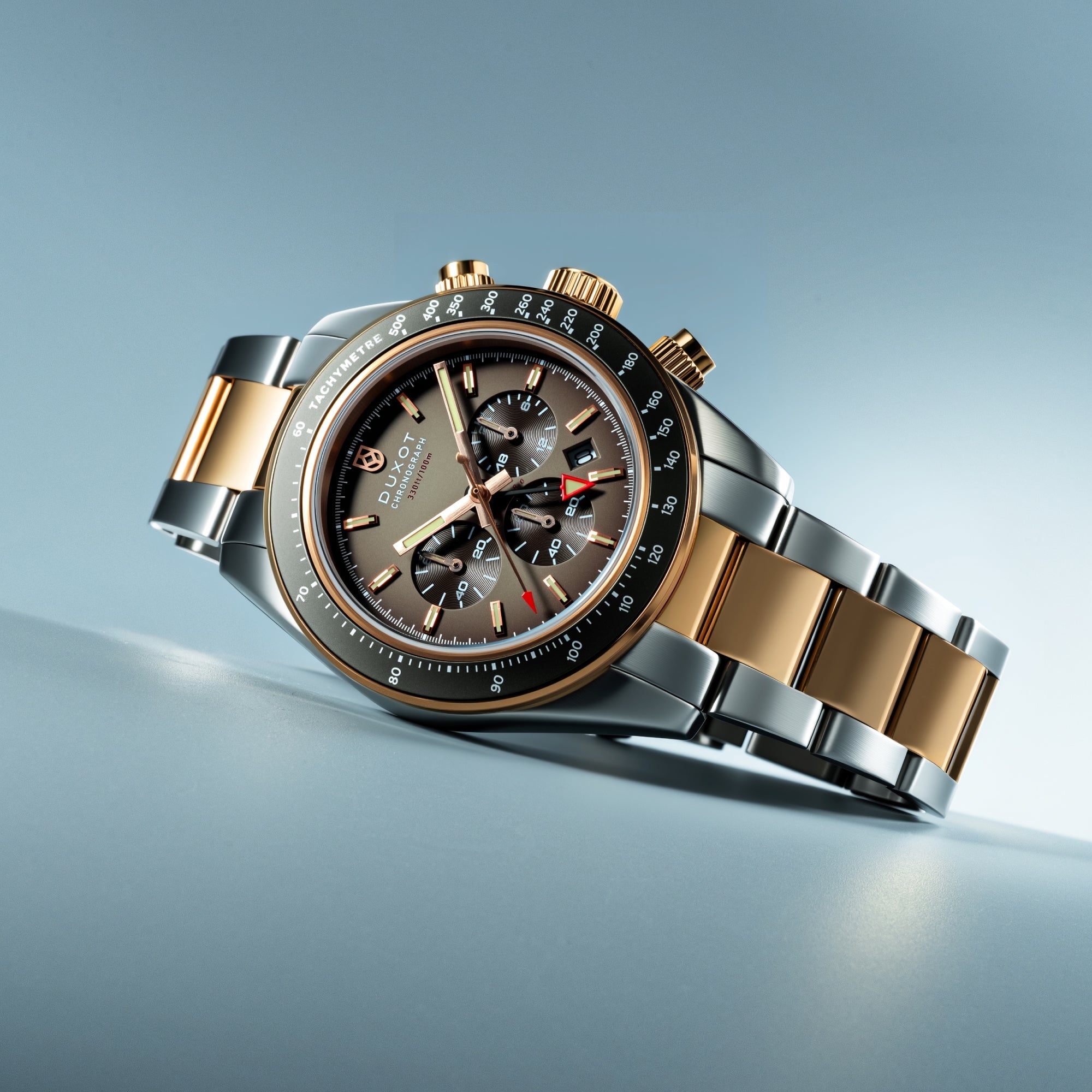 Vitesse Dual Time Chronograph Rust Brown