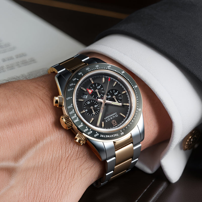 Vitesse Dual Time Chronograph Rust Brown