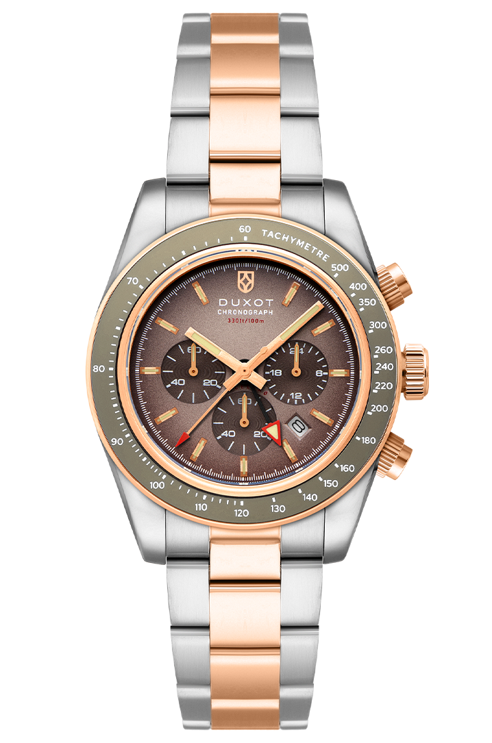 Vitesse Dual Time Chronograph Rust Brown