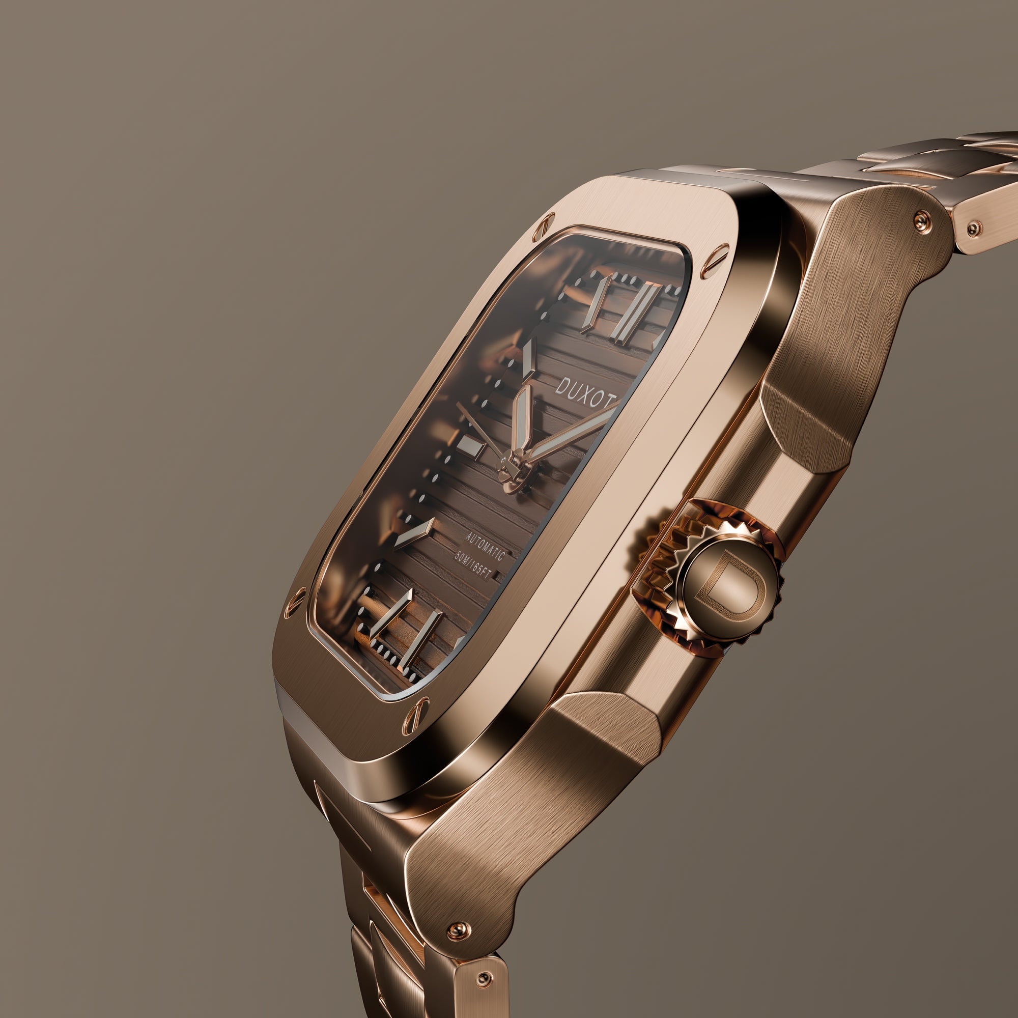 Quadrata Automatic Walnut Brown