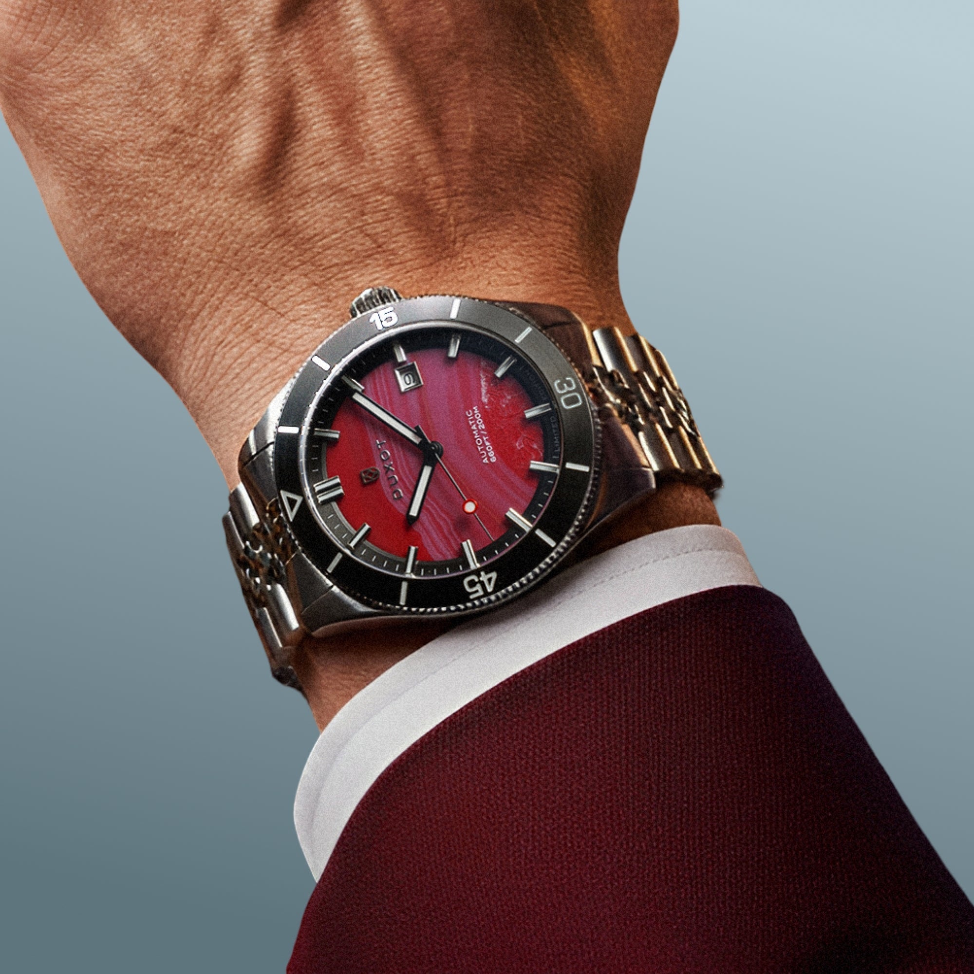 Pacifico Automatic Lapidary Limited Edition Red Jasper