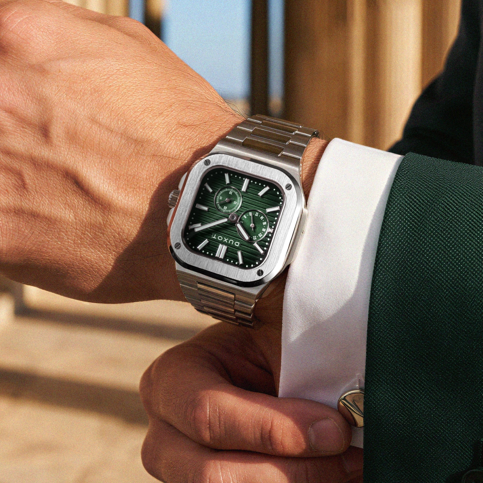 Quadrata 24 Hour Automatic Green Envy