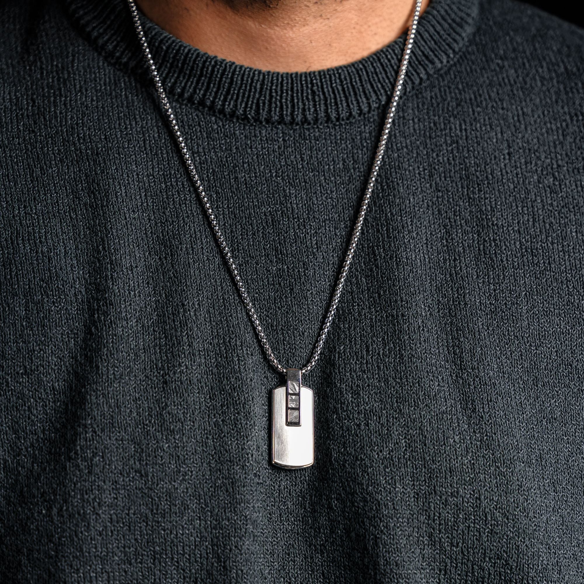Accelero Dog Tag Shiny Silver Meteorite
