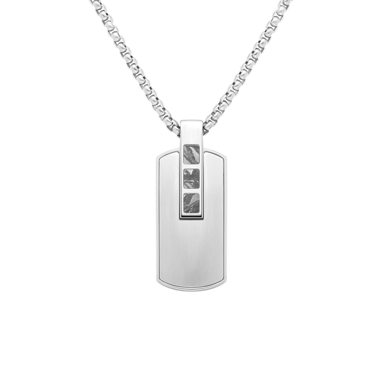 Accelero Dog Tag Shiny Silver Meteorite