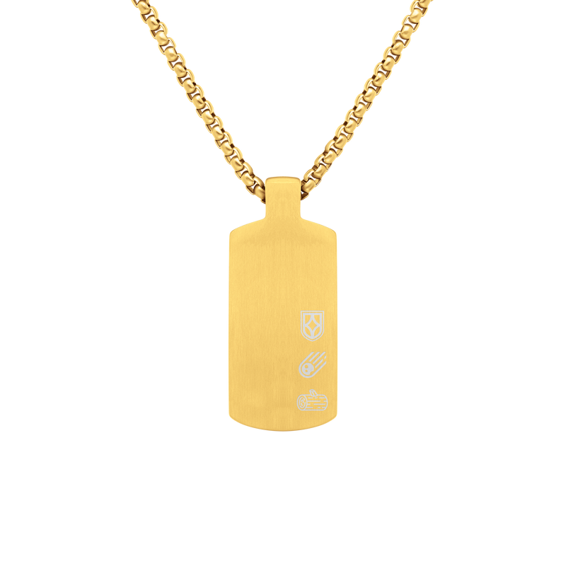 Accelero Dog Tag Dark Wood Meteorite