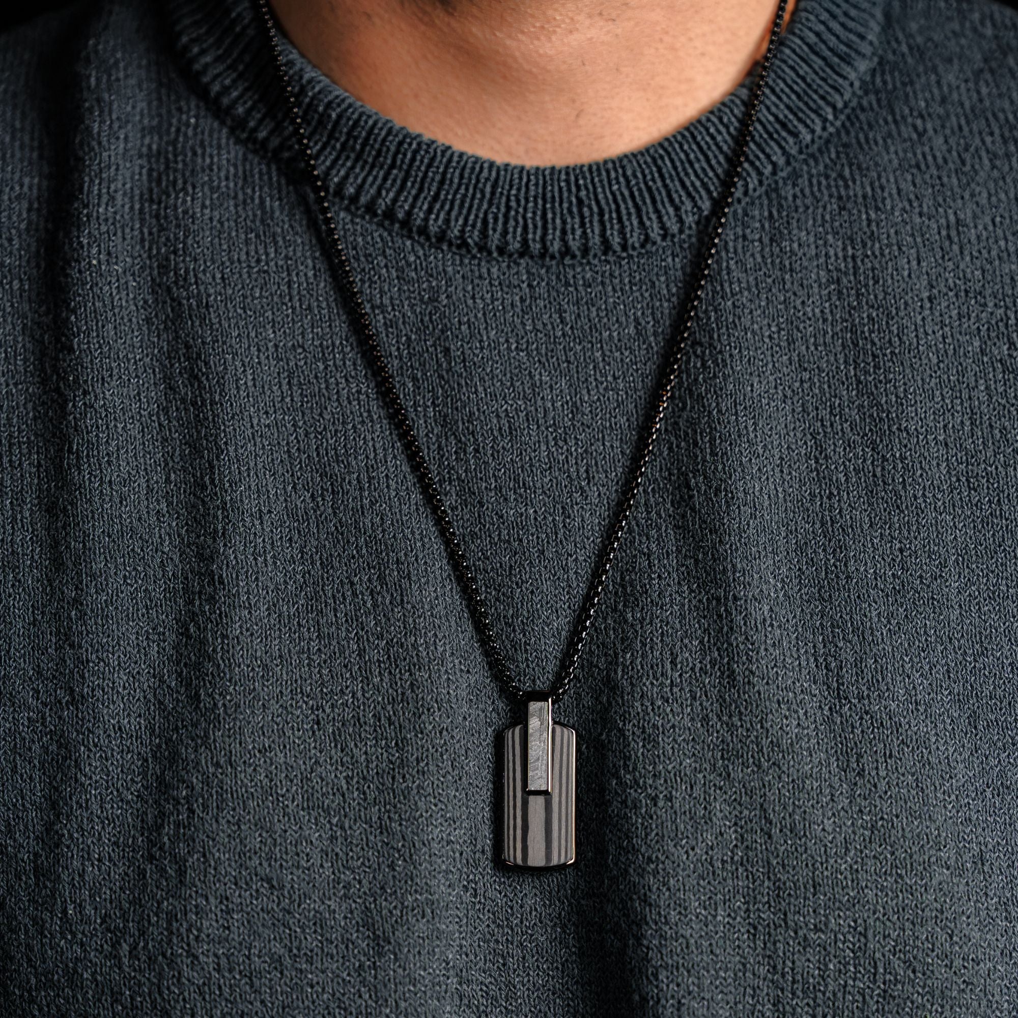 Atlantica Dog Tag Ebony Meteorite