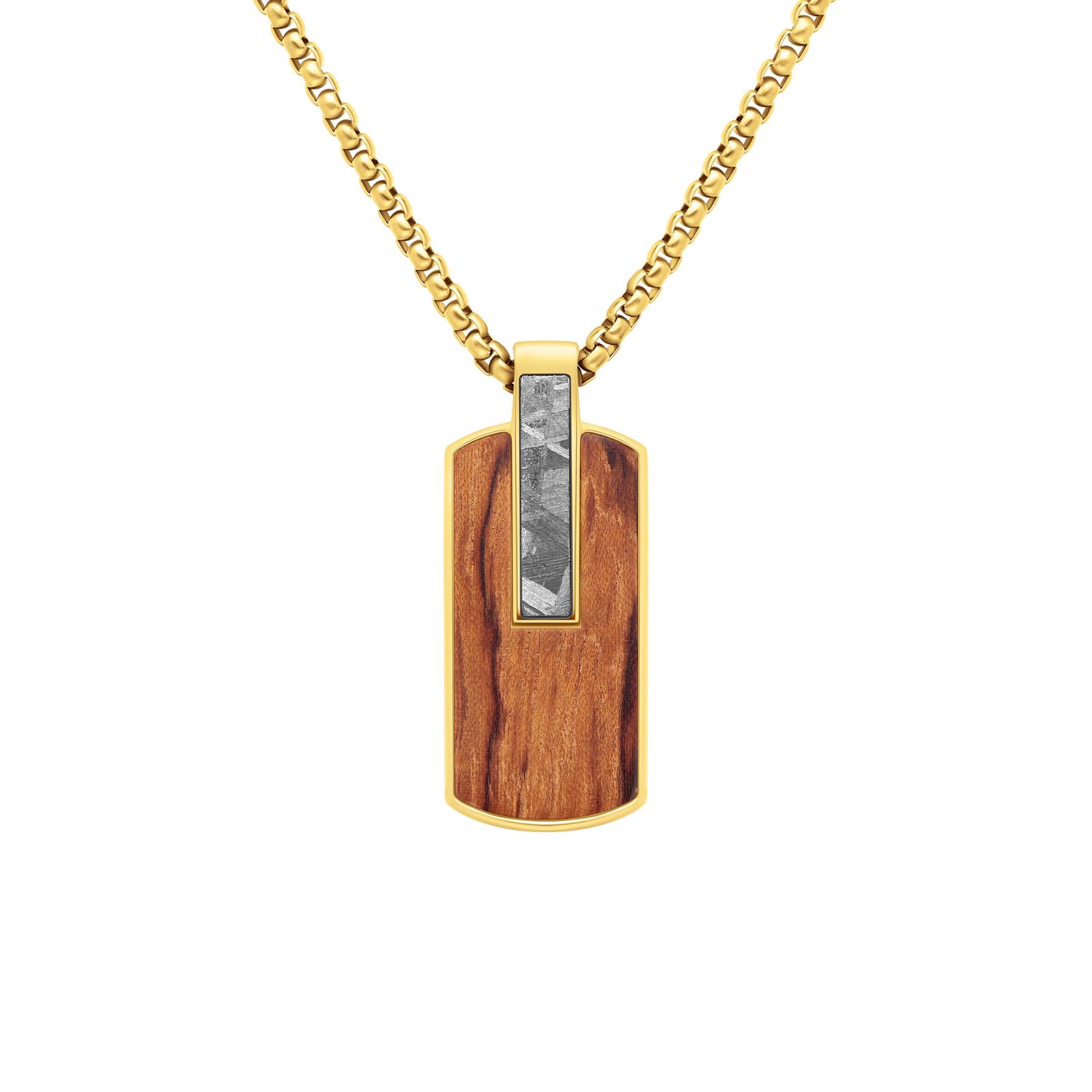 Atlantica Dog Tag Wood Meteorite