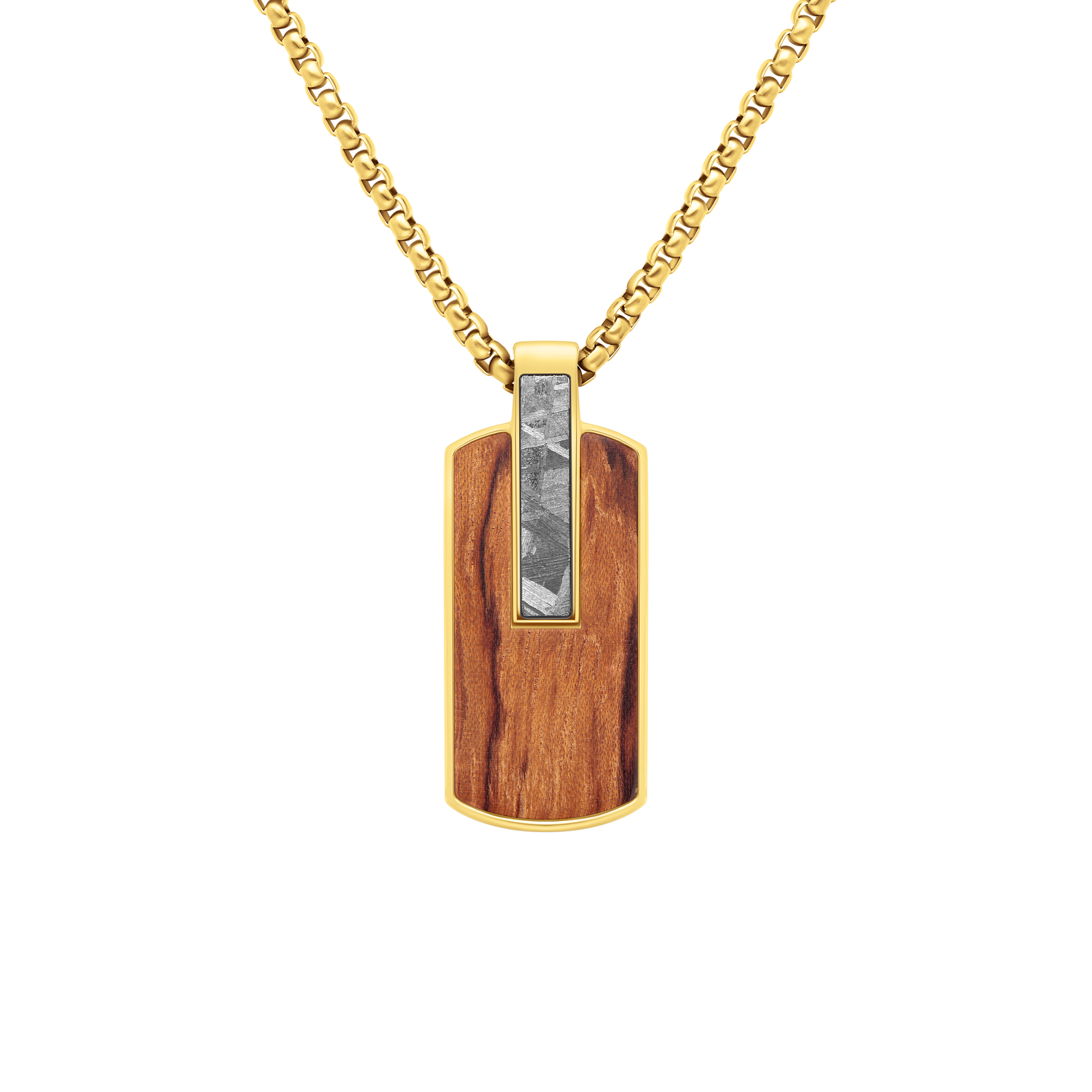 Atlantica Dog Tag Wood Meteorite