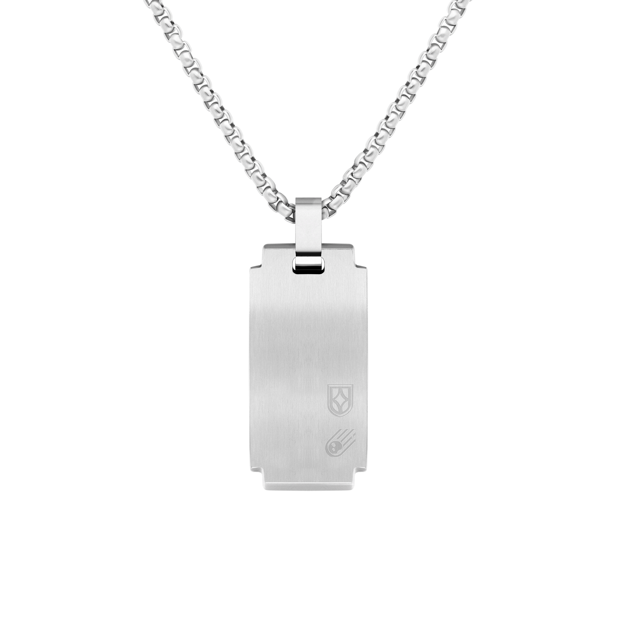 Marcel Dog Tag Argent Meteorite