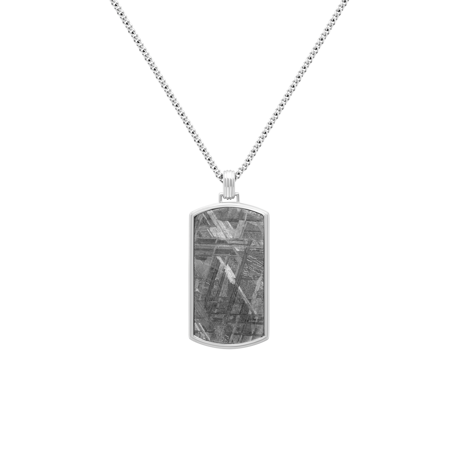Vezeto Dog Tag Hazy Silver Meteorite