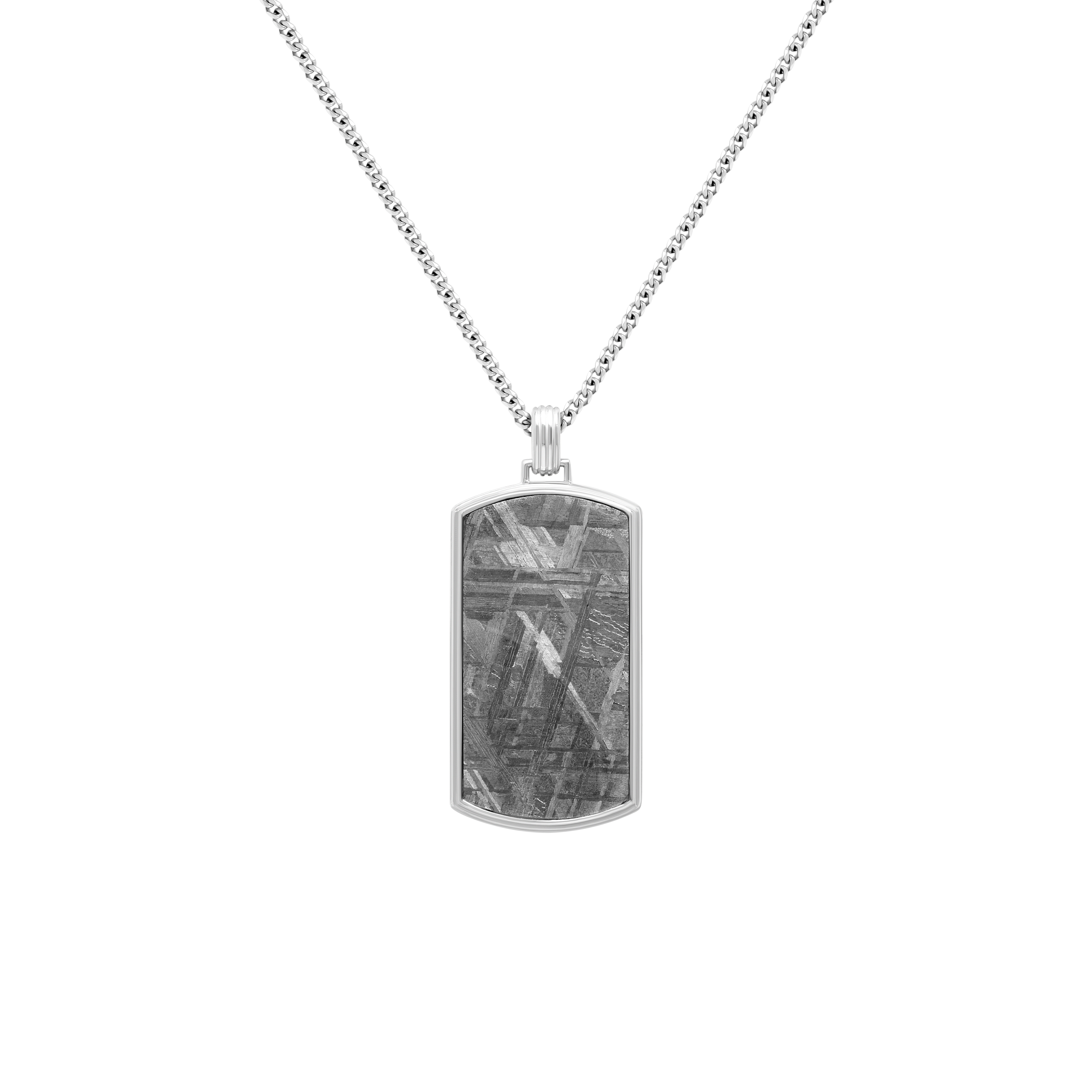 Vezeto Dog Tag Hazy Silver Meteorite