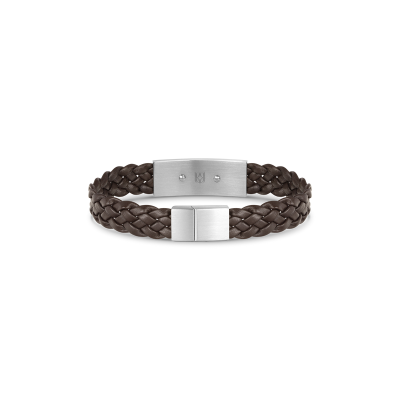Accelero Leather Bracelet Gun Metal Meteorite