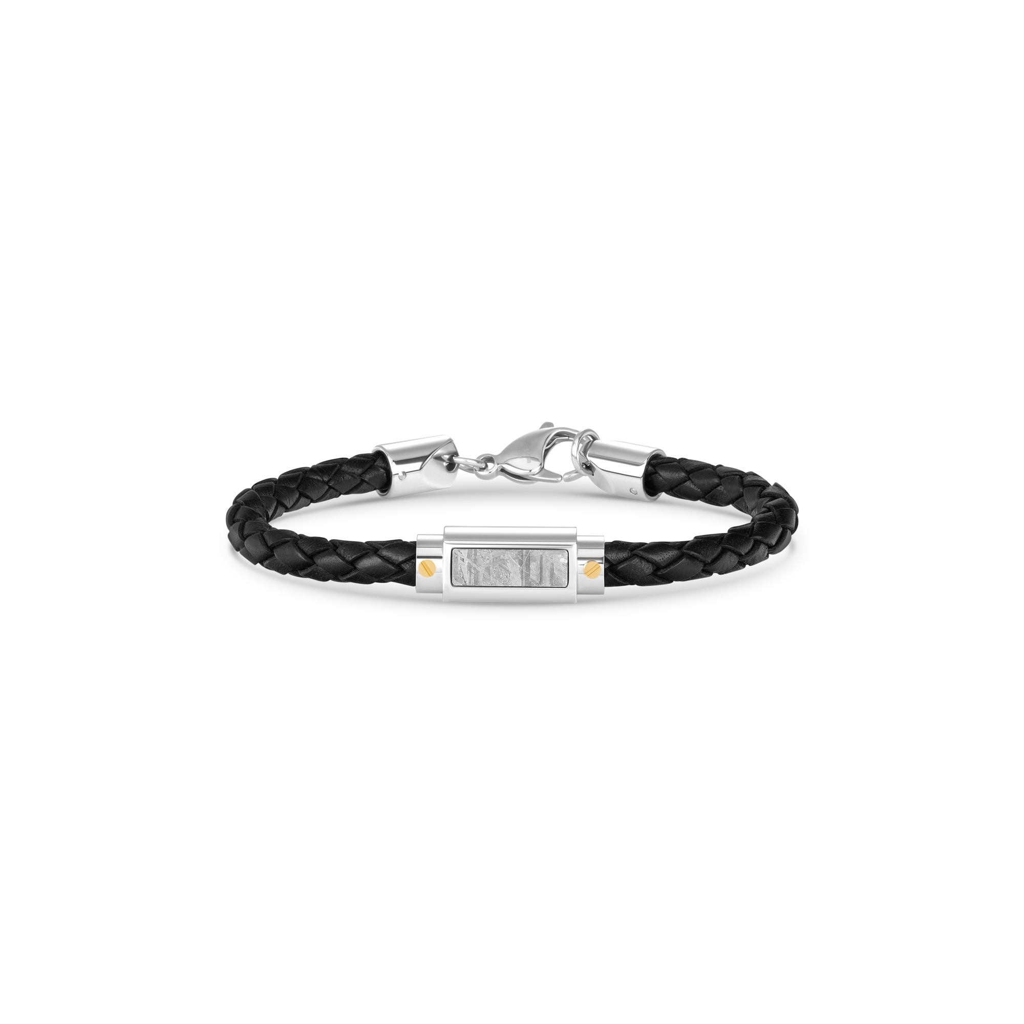 Vezeto Leather Bracelet Black Meteorite