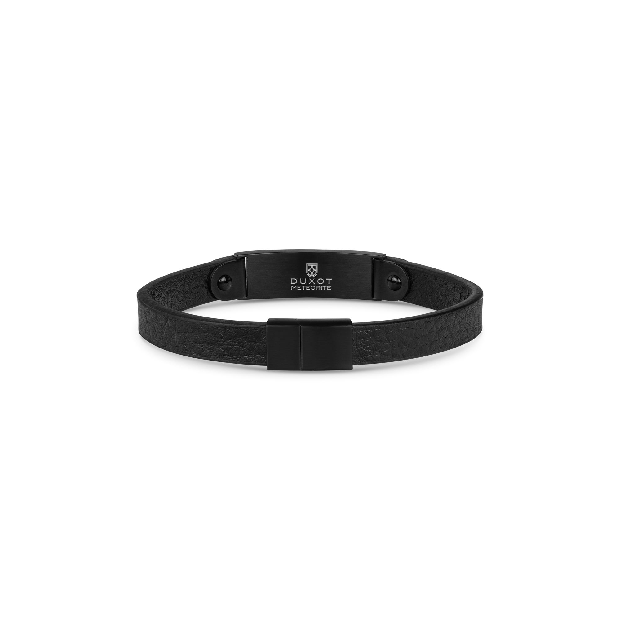 Vezeto Leather Bracelet Raven Black Meteorite