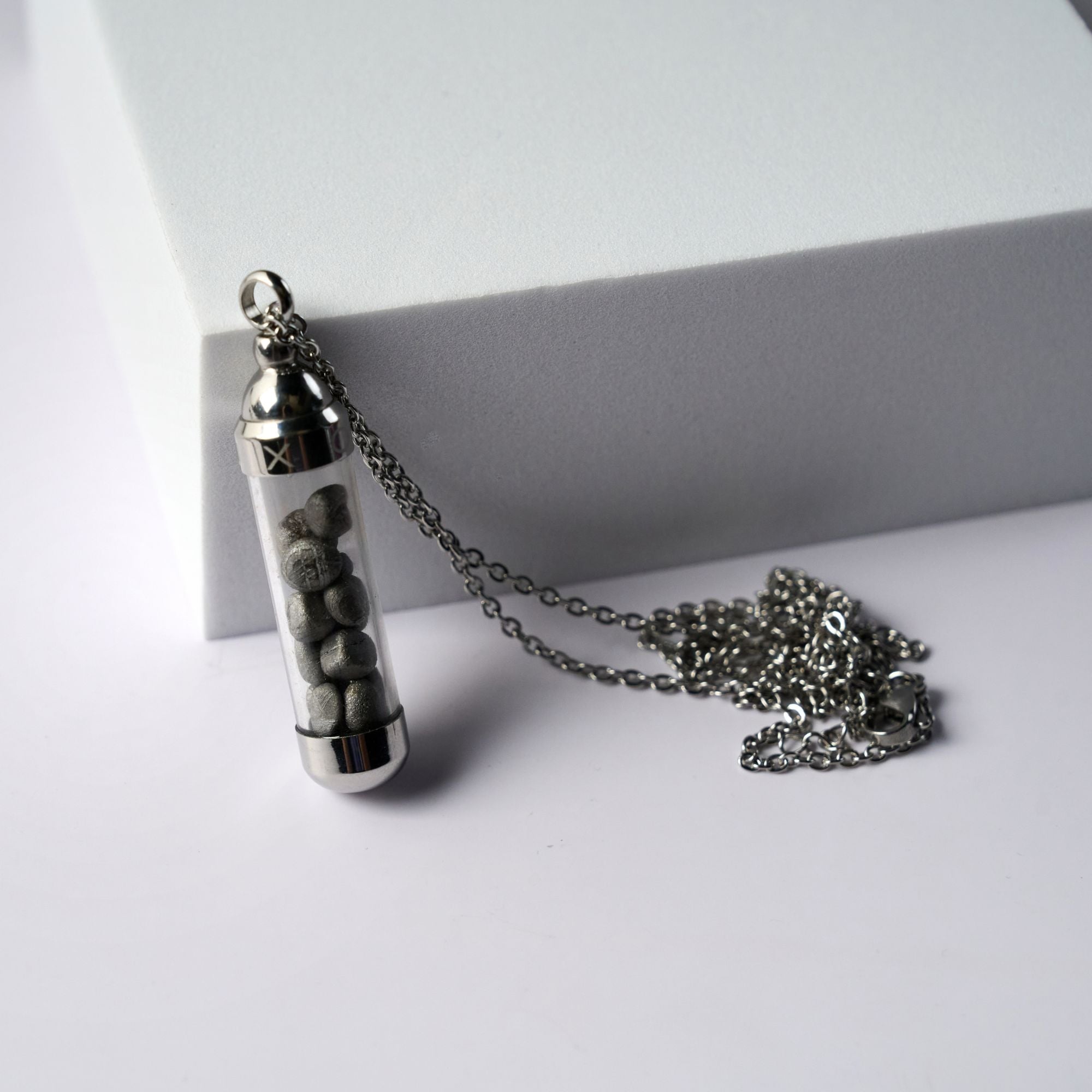 Marcel Pendant Silver Drops Meteorite