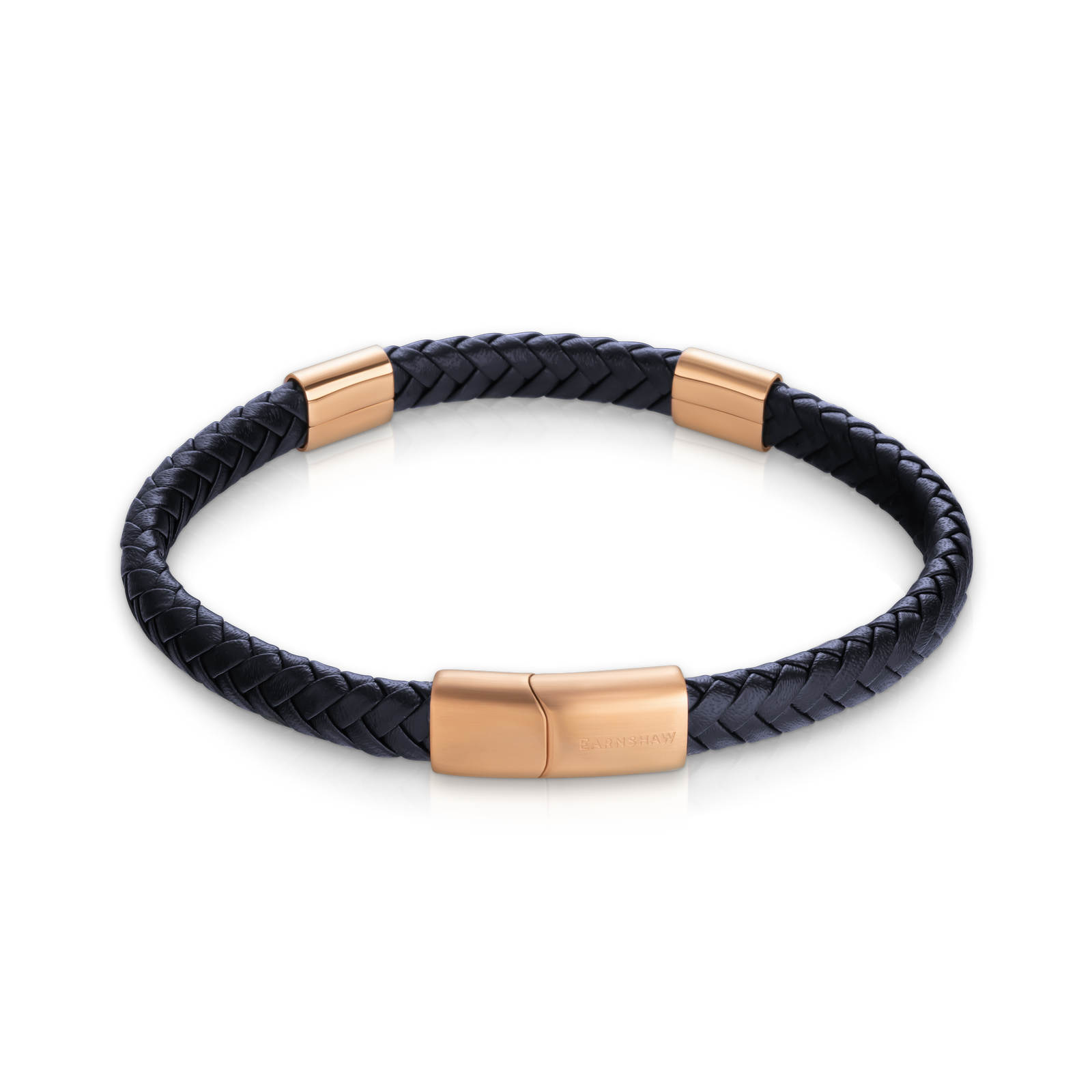 Heritage Beaufort Leather Bracelet Midnight Rose