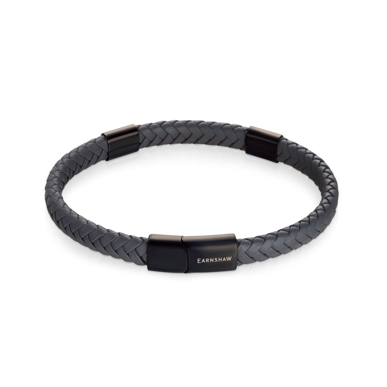 Heritage Beaufort Leather Bracelet Ashen Noir