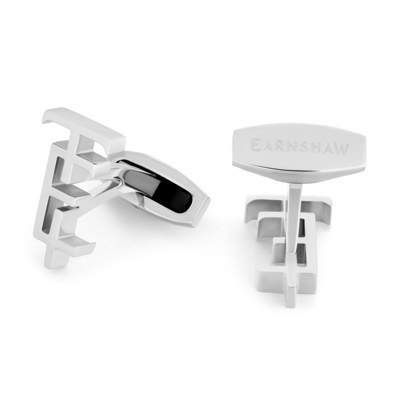Celestial Monogram Cufflink Silver