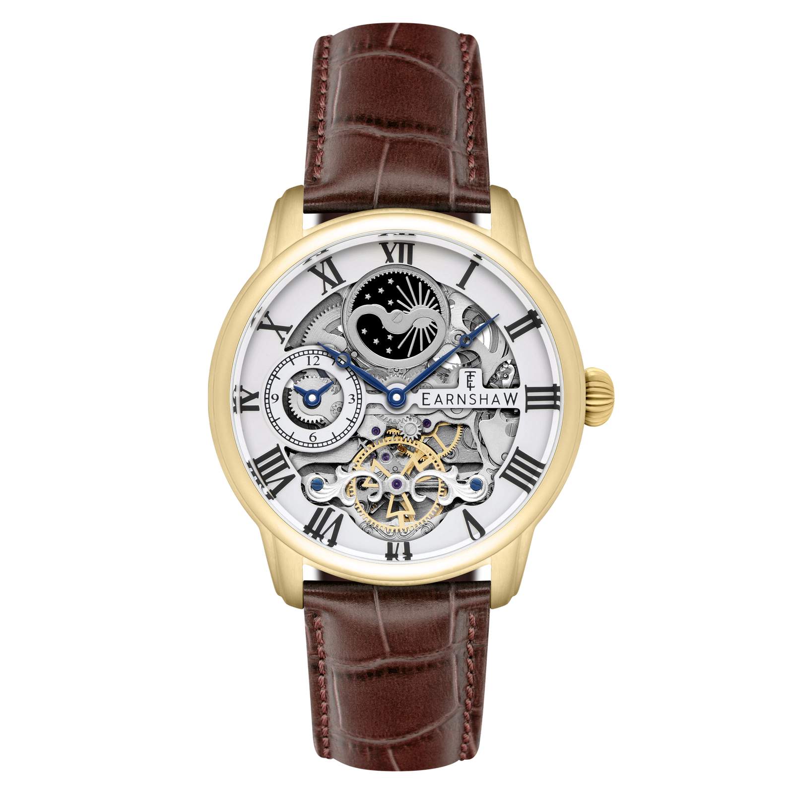 Heritage Longitude Automatic Skeleton Medallion Gold
