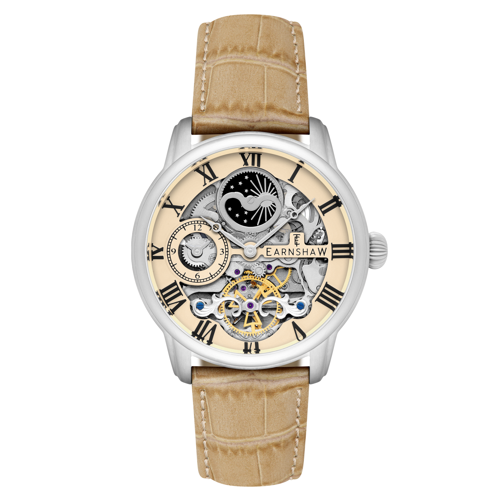 Longitude Automatic Skeleton Chicory Brown