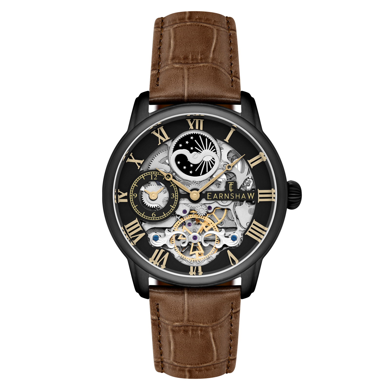 Heritage Longitude Automatic Skeleton Anchor Black