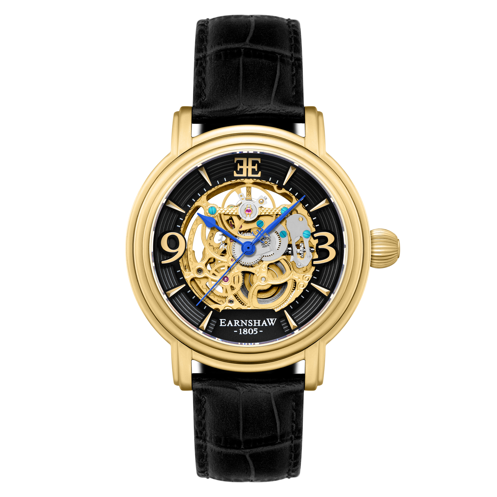 Heritage Longcase Grande Skeleton Automatic Laurel Gold