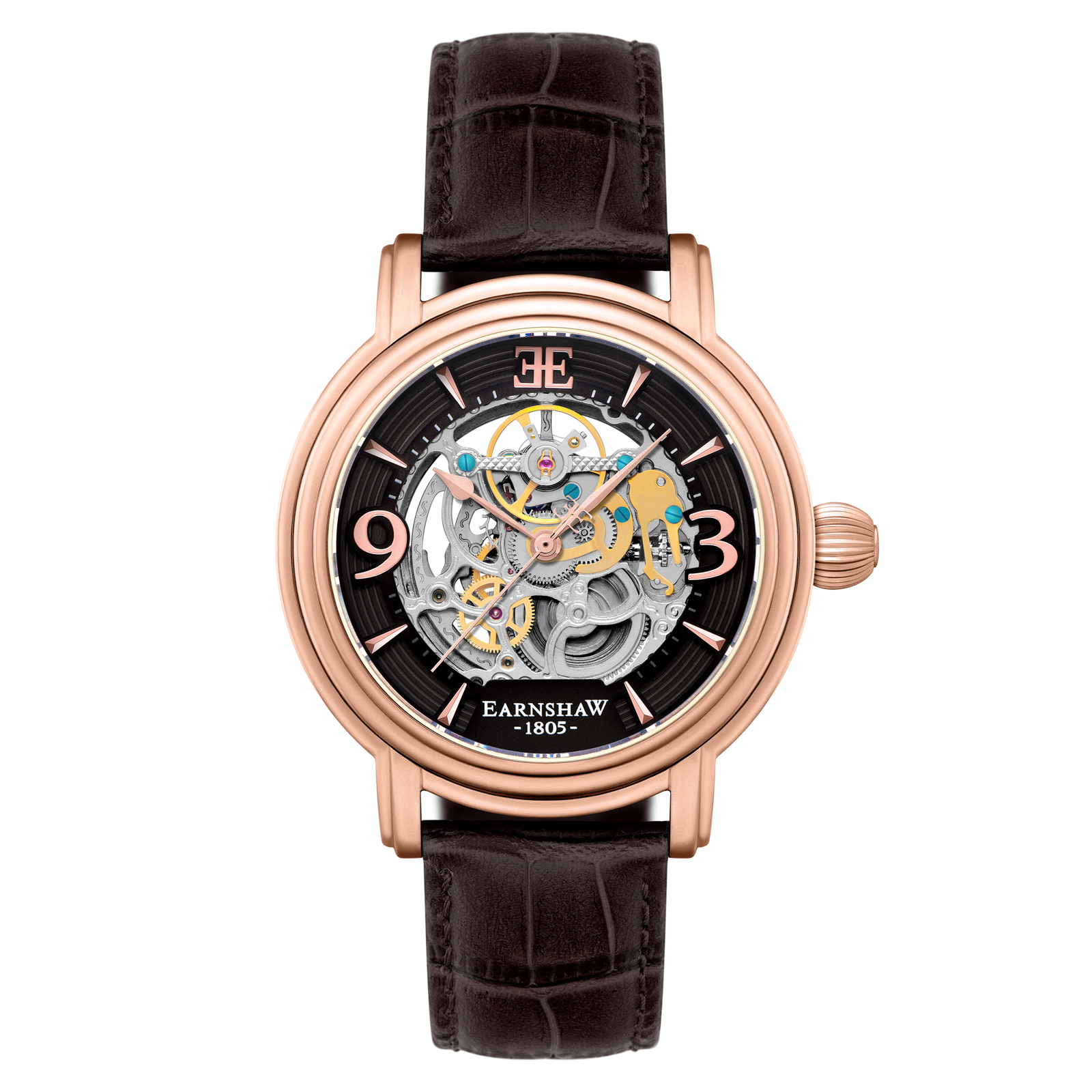 Heritage Longcase Grande Skeleton Automatic Brandy Rose Gold