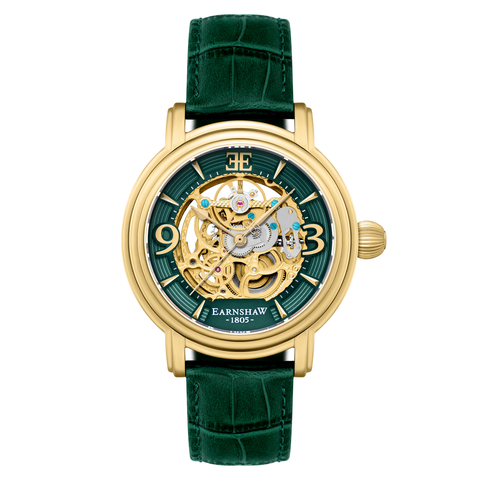 Heritage Longcase Grande Skeleton Automatic Emerald Green