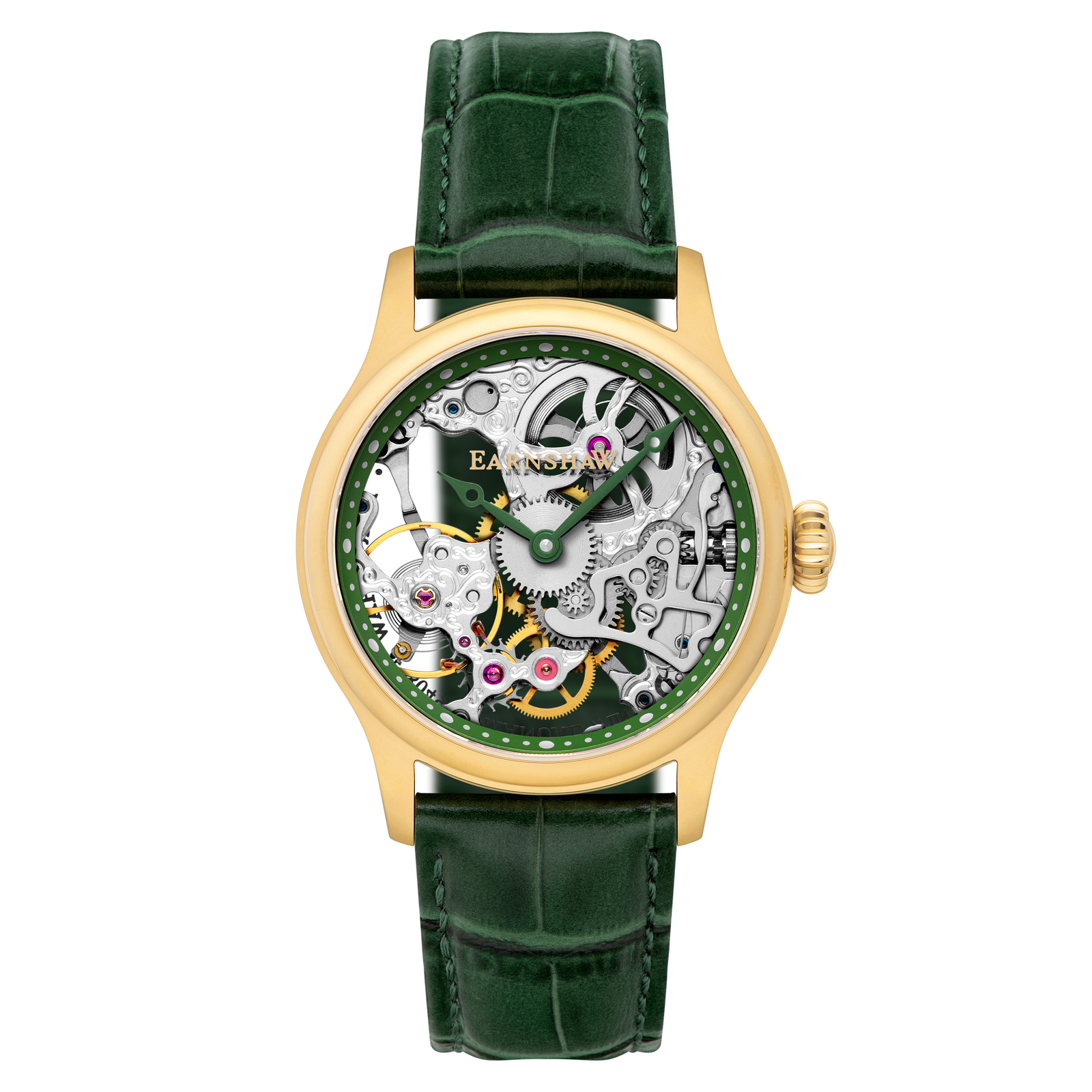 Bauer Mechanical Skeleton Gold Green