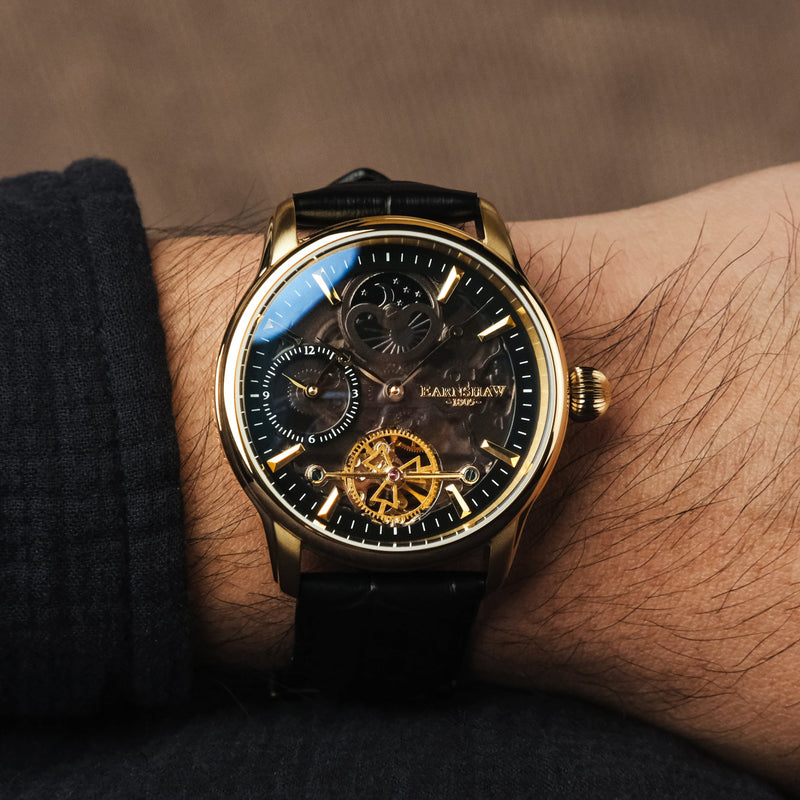 Longitude Shadow Automatic Black Gold