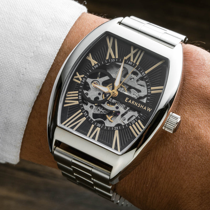 Beauchamp Automatic Skeleton Black Gold
