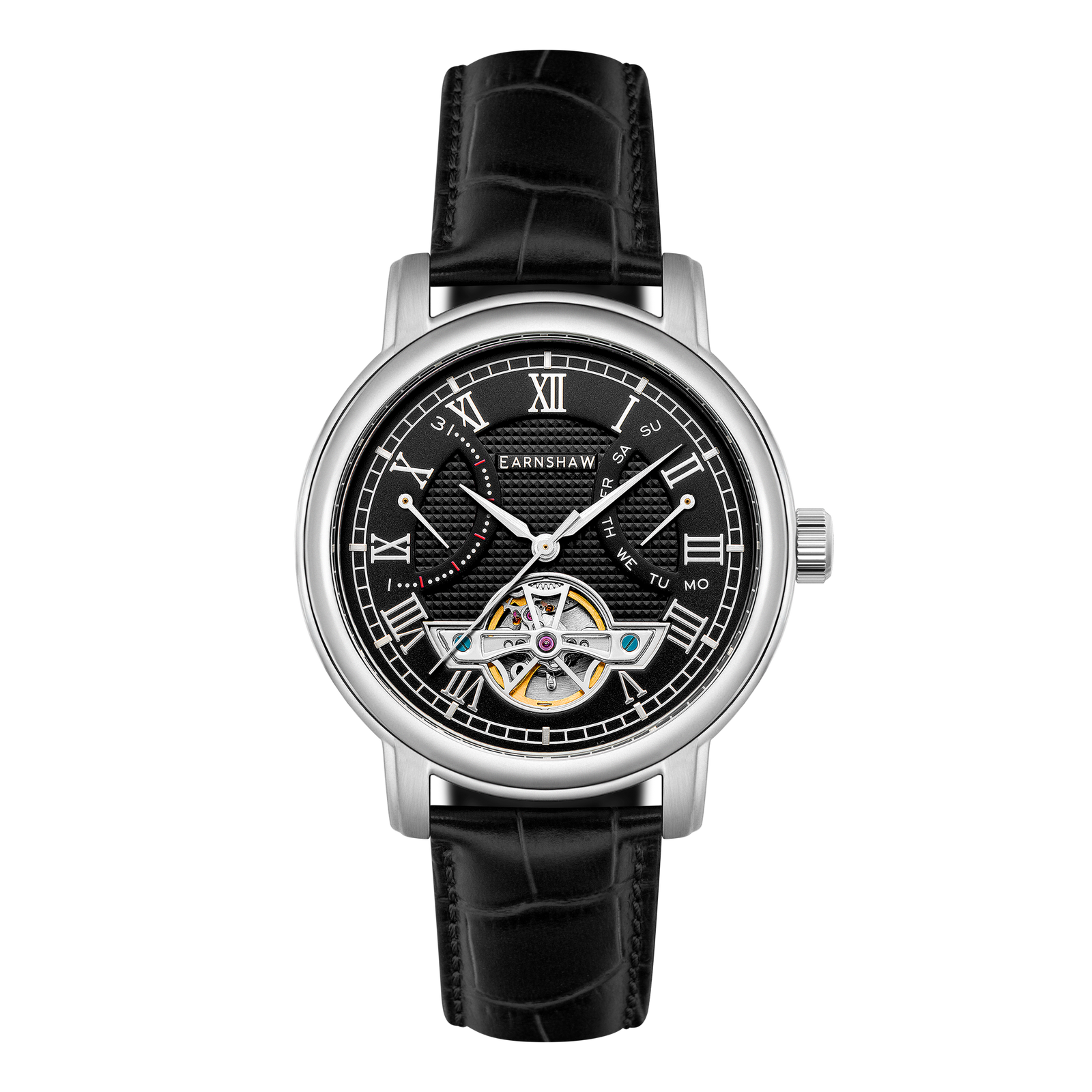 Heritage Longcase Double Retrograde Calendar Open Heart Automatic Ebony