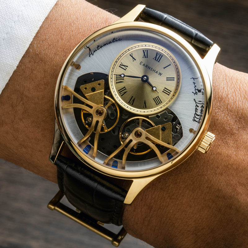 Scientists Faraday Double Barrel Automatic Two Tone Gold