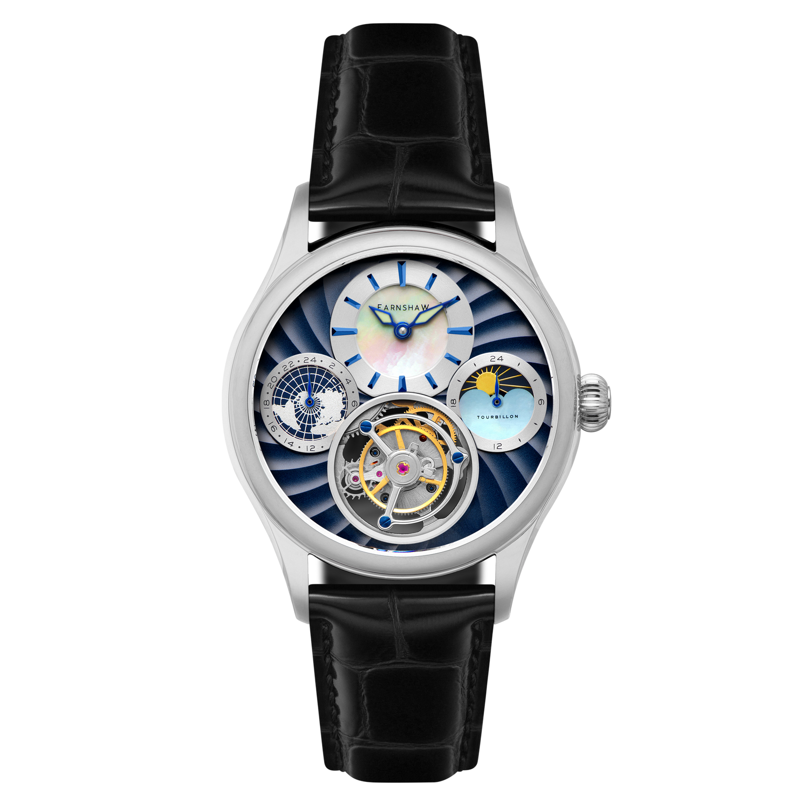 Celestial Huggins Tourbillon Mechanical Limited Edition Blue Horizon