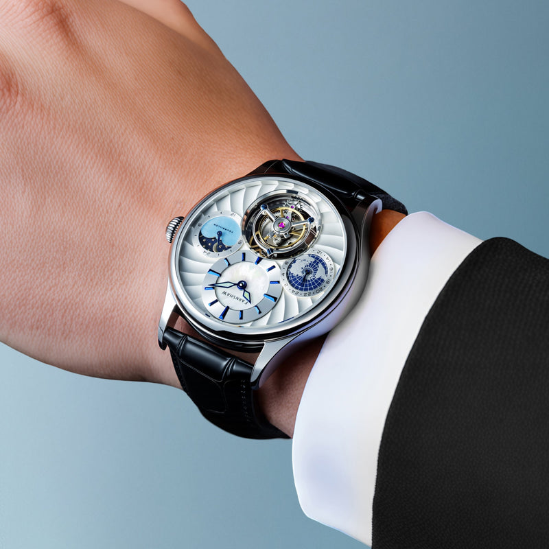 Celestial Huggins Tourbillon Mechanical Limited Edition Sleek Bright