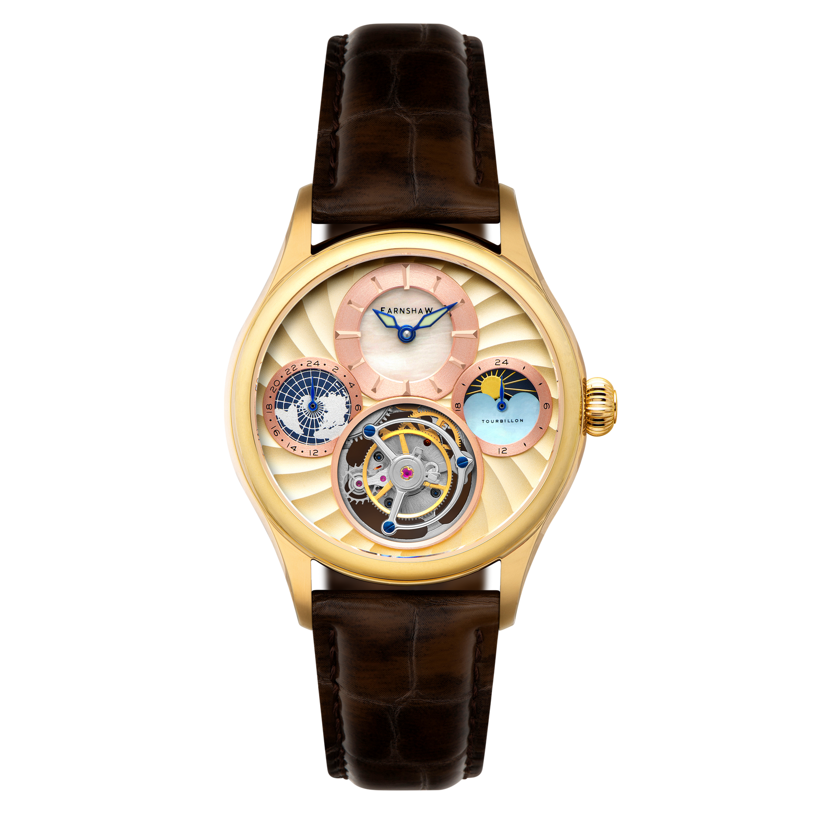Celestial Huggins Tourbillon Mechanical Limited Edition Royal Gold