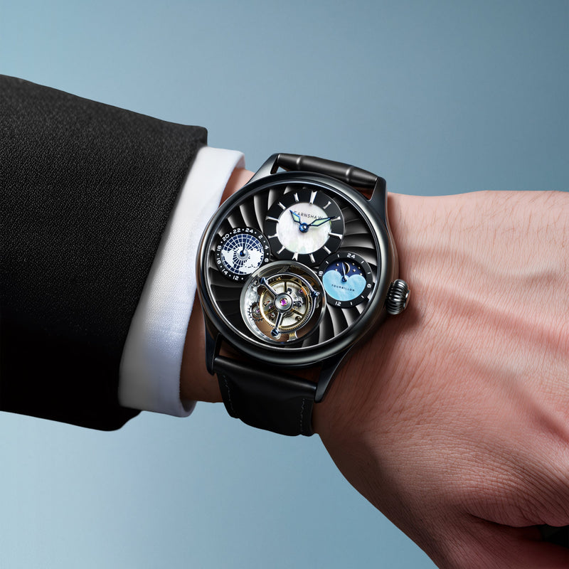 Celestial Huggins Tourbillon Mechanical Limited Edition Midnight Clock