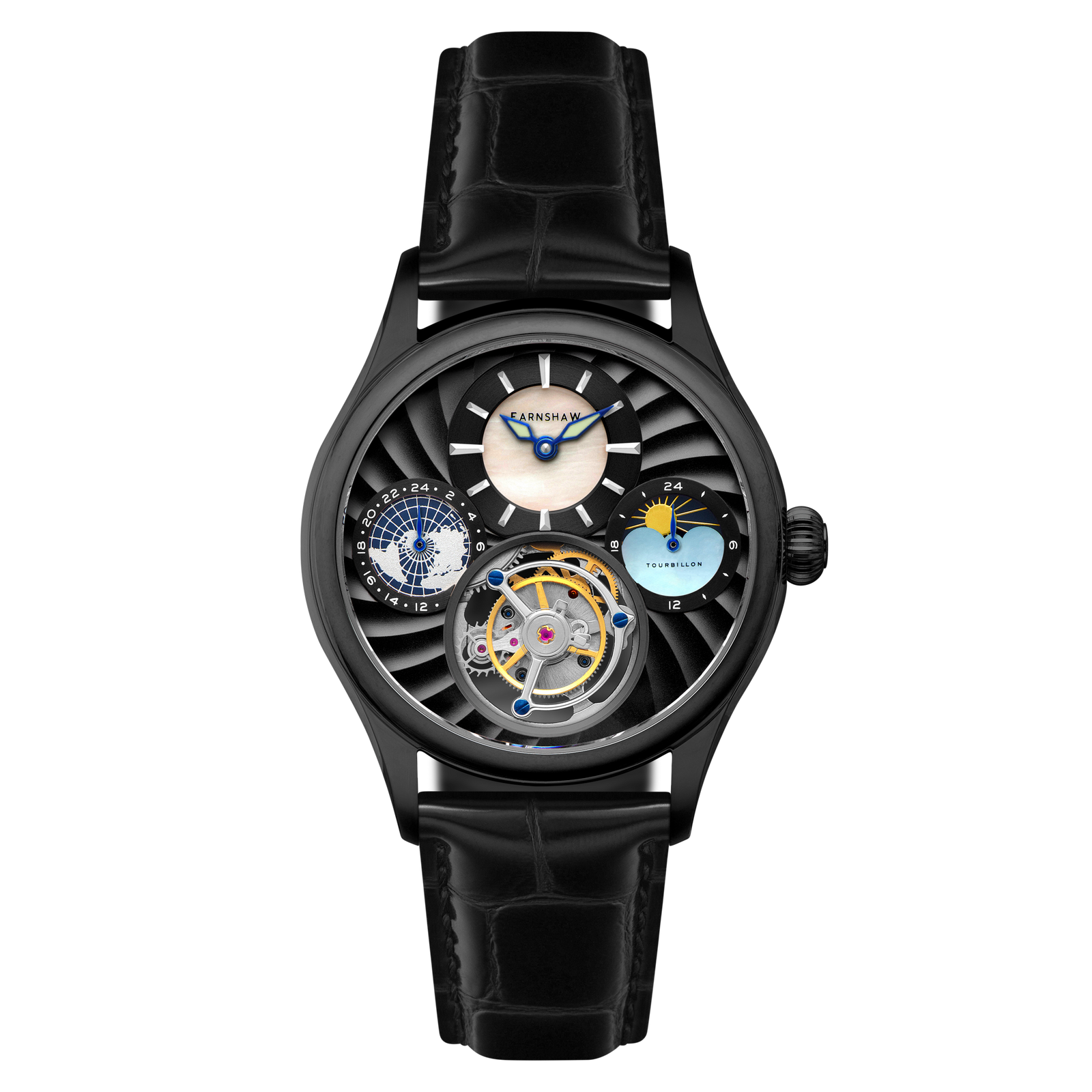 Celestial Huggins Tourbillon Mechanical Limited Edition Midnight Clock