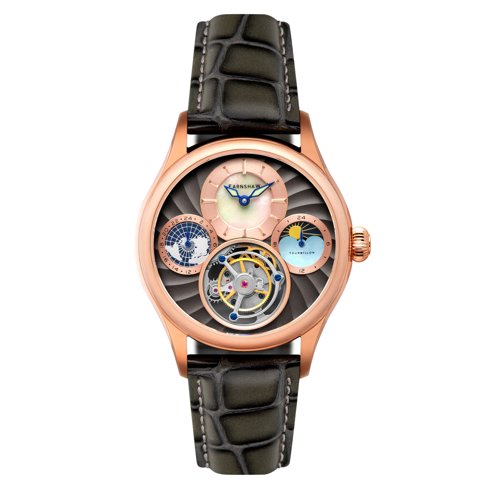 Celestial Huggins Tourbillon Mechanical Limited Edition Rose Mist