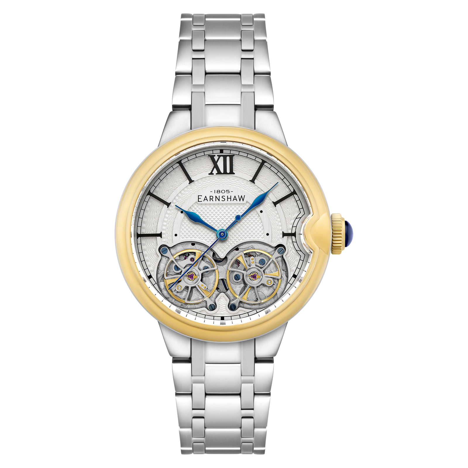 Nobility Barallier Dual Open Heart Automatic Two Tone Gold