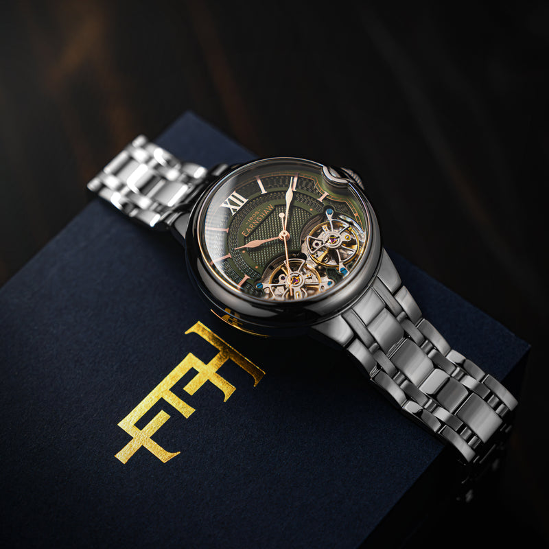 Barallier Dual Open Heart Automatic Olive Green