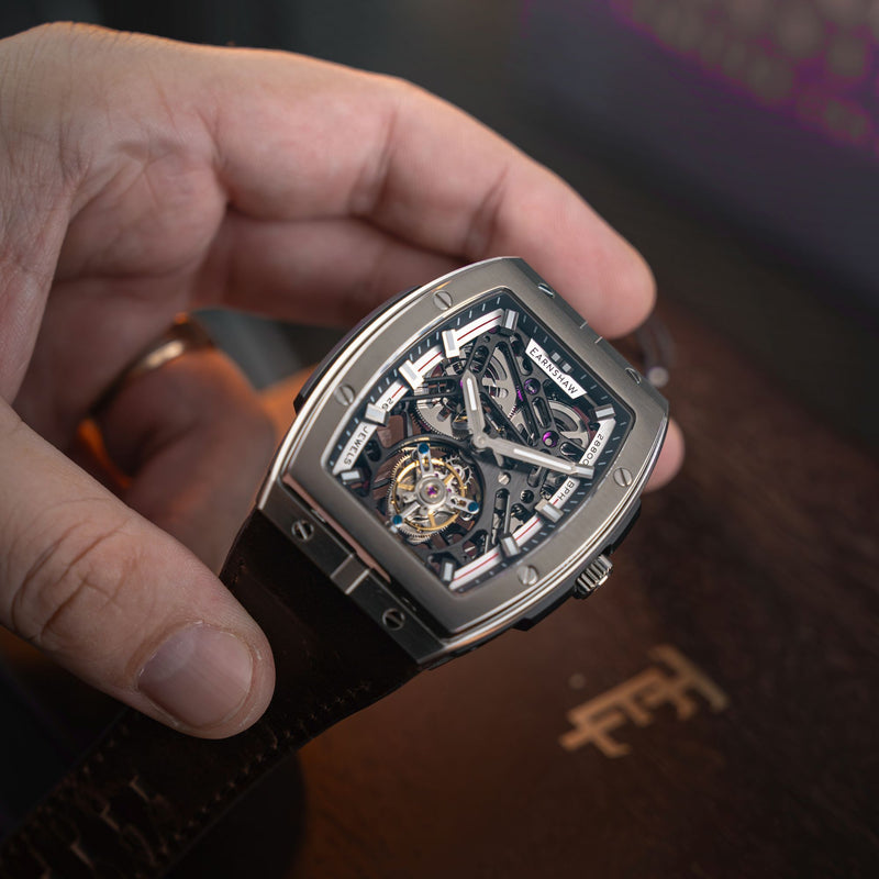 Motion Invincible Tourbillon Tonneau Limited Edition Sepia Brown