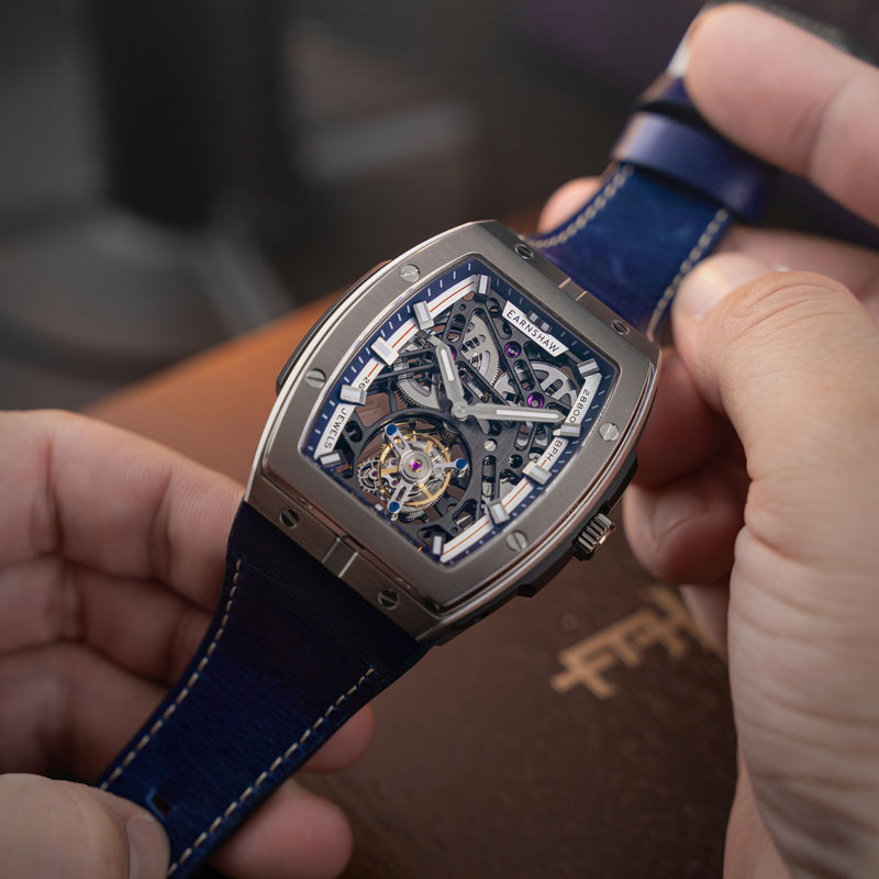 Motion Invincible Tourbillon Tonneau Limited Edition Regent Blue
