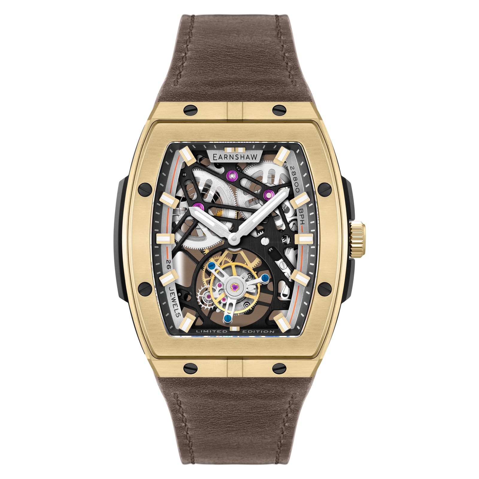 Motion Invincible Tourbillon Tonneau Limited Edition Aurum Gold